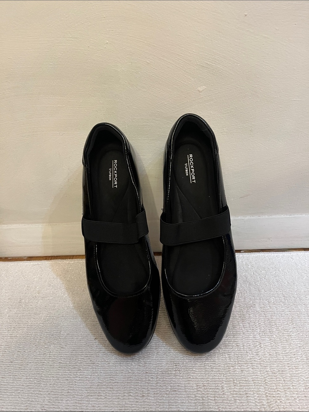 Rockport Black Patent Mary Jane Flats
